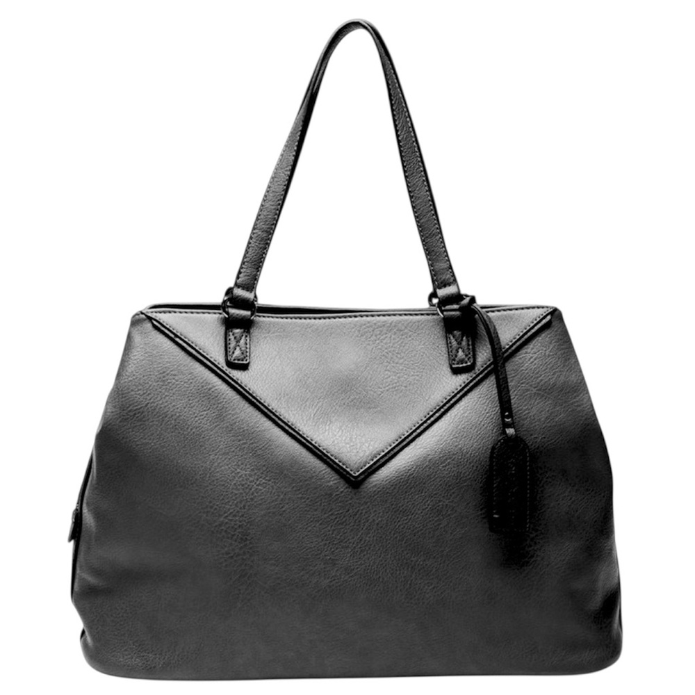 New! BLACK Sole Society Ginny Shoulder Bag in Black